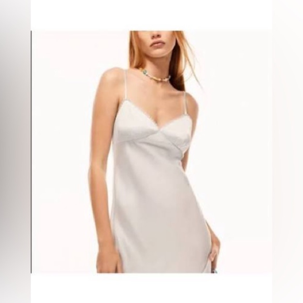 New Aritzia Sunday Best Rae Dress In Light Birch Sz S